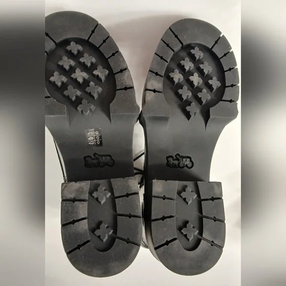 COACH Patent Leather Combat Boot CX027 • Black • Size 6B - Picture 11 of 13